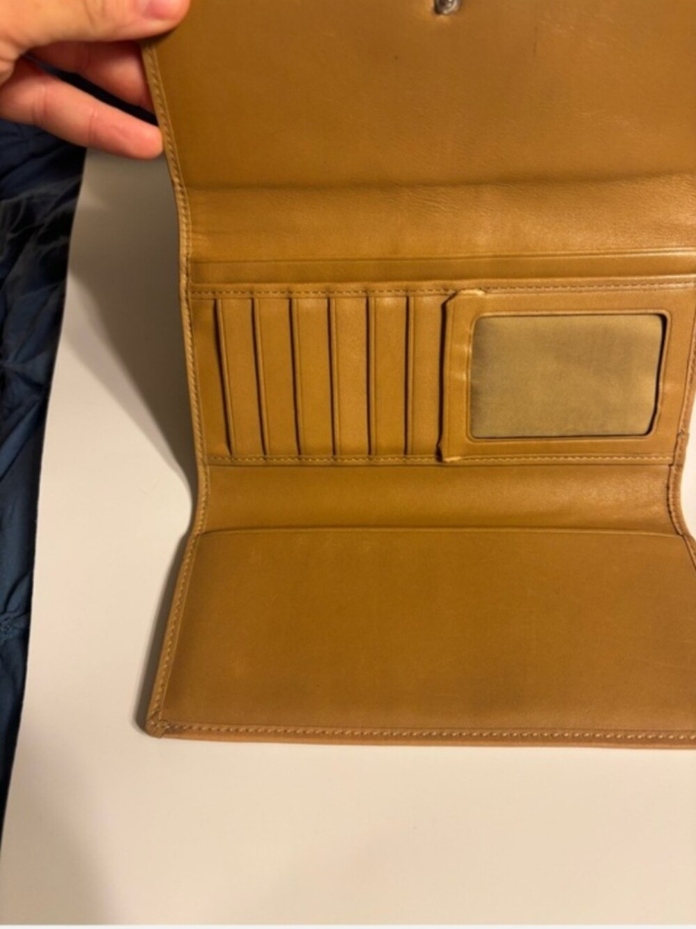Coach Tan Smooth Leather Slim Envelope Long Wallet NWOT - Picture 3 of 9